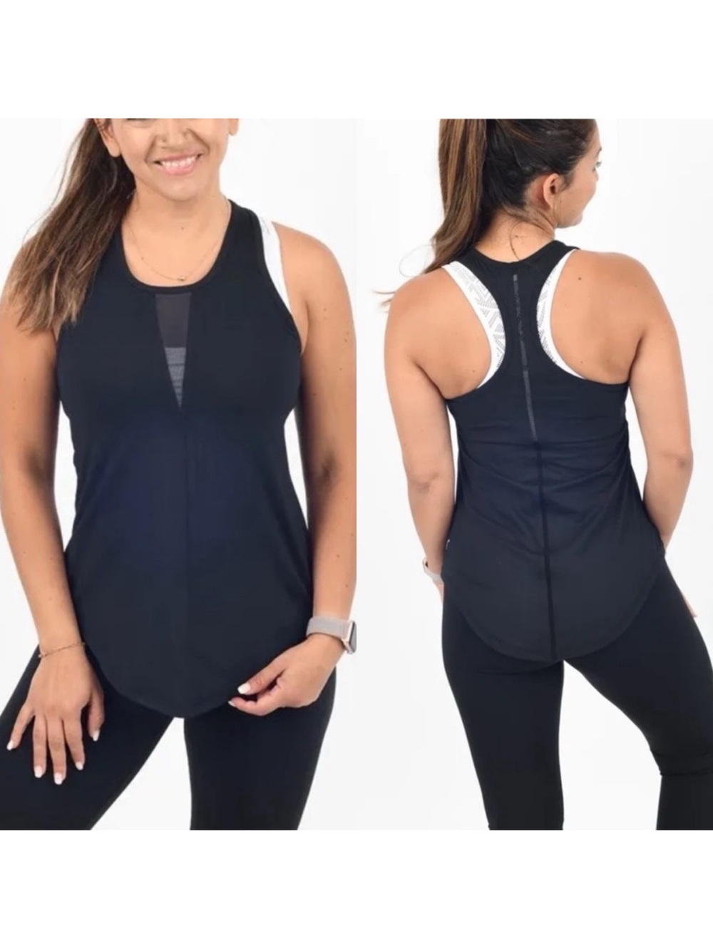 Zyia Black Effortless Tank. Racerback. Size Medium. NWT. Atleisure. Workout.